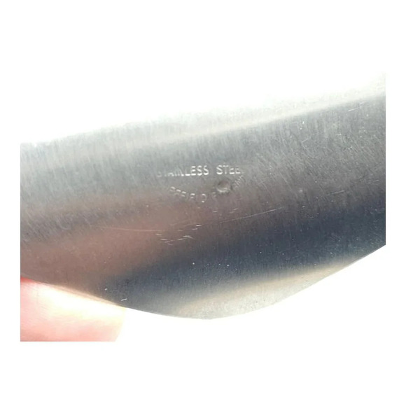 Sheffield England Stainless Steel Abalone Shell Pendant Vintage 1970s - Picture 4 of 7